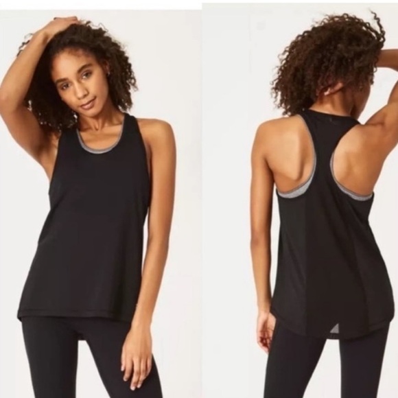 Sweaty Betty Tops - Sweaty Betty • Women's Racerback
Mesh Athletic Tank Top Black S